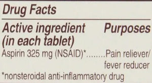 Genuine Bayer Aspirin 325mg Tablets, 50-Count (Pack of 2) - PrimeBioHealth - canada supplements