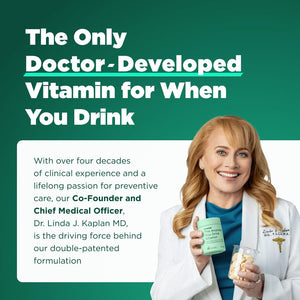 H-PROOF The Anytime You Drink Vitamin, Liver Health & Immunity Support with Electrolytes, Milk Thistle, and Vitamins B & C - 40 Chewable Tablets - PrimeBioHealth - canada supplements