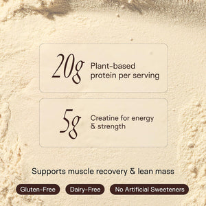 Happy Aging Vegan Protein Powder for Women, 20g Organic Pea & Pumpkin Seed Protein, 5g Creatine for Women, Monk Fruit Sweetened, Organic Cocoa & Chia, Vegan Plant Based Protein - PrimeBioHealth - canada supplements