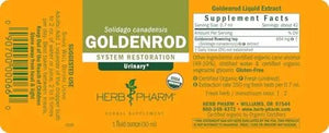 Herb Pharm Certified Organic Goldenrod Liquid Extract for Urinary System Support, 1 Fl Oz (Pack of 1) - PrimeBioHealth - canada supplements