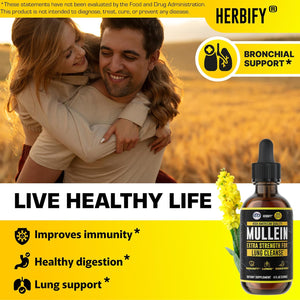 HERBIFY Bundle - Mullein Leaf Extract & Vitamin D3 - Respiratory Support & Immune Boost - PrimeBioHealth - canada supplements
