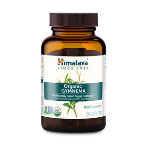 Himalaya Organic Gymnema Sylvestre – Herbal Glucose Metabolism Support - USDA Organic, Non-GMO, Vegan, Gluten Free, Additive Free, 700 mg, 60 Caplets - PrimeBioHealth - canada supplements