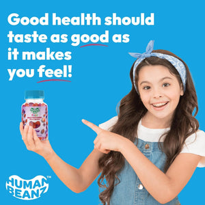 Human Beanz Multivitamin Jelly Bean Gummies with Zinc for Kids, Immune Support Dietary Supplements, Vegetarian, 120 Berry Blast Jelly Beans, Kosher - PrimeBioHealth - canada supplements