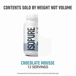 Isopure Protein + Gut Health & Immune Support Powder, Chocolate Mousse, 25g Whey Protein with Prebiotics & Vitamins, 12 Servings (Pack of 1) - PrimeBioHealth - canada supplements