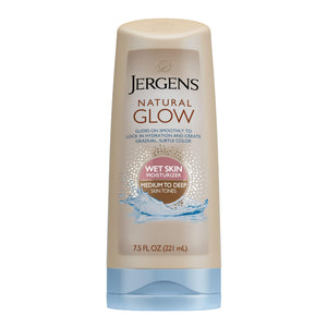 Jergens Natural Glow In Shower Lotion, Self Tanner for Medium to Deep Skin Tone, Sunless Tanning Wet Skin Lotion for Gradual - PrimeBioHealth - canada supplements