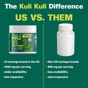 KULI KULI Organic Pure Moringa Capsules, 60 CT - PrimeBioHealth - canada supplements