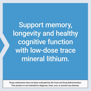 Life Extension Lithium, 1000 mcg – Lithium Orotate – Helps Maintain Cognitive Function & Memory – Low-Dose Formula – Non-GMO, Gluten-Free, - PrimeBioHealth - canada supplements