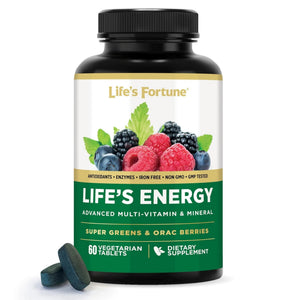 Life's Energy Advanced Daily Multivitamin for Men & Women, Energy and Immune Support Supplement with Super Greens, Antioxidants, Enzymes - PrimeBioHealth - canada supplements