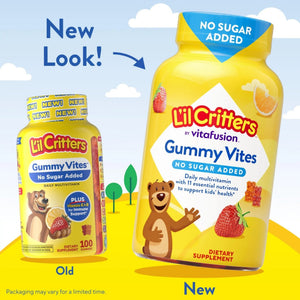 L’il Critters Gummy Vites No Sugar Added Daily Gummy Multivitamin for Ages 2+ Toddlers & Kids, Vitamin C, D3 for Immune - PrimeBioHealth - canada supplements