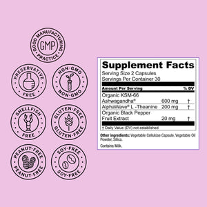 Live Conscious KSM-66 Ashwagandha Supplement w/L Theanine & AlphaWave - ZenWell Everyday Stress Relief, Cognitive, Brain Health - Ashwagandha for Men & Women - 60 Capsules - PrimeBioHealth - canada supplements