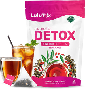 LULUTOX Herbal Tea & Sleep Support Bundle – Detox Herbal Tea (28 Servings) + Deep Sleep Tea (28 Bags) + Sleep Patches (28 Ct) - PrimeBioHealth - canada supplements