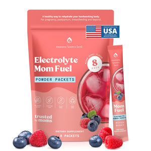 Mommy Knows Best Mom Fuel Electrolyte Drink Mix for Moms, Hydration Support - for Pregnancy, Prenatal, Electrolytes + Trace Minerals, - PrimeBioHealth - canada supplements
