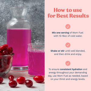 Mommy Knows Best Mom Fuel Electrolyte Drink Mix for Moms, Hydration Support - for Pregnancy, Prenatal, Electrolytes + Trace Minerals, - PrimeBioHealth - canada supplements
