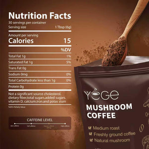 Mushroom Coffee, Instant Mushroom Coffee with Cordyceps, Reishi, King Trumpet, Shiitake, Turkey Tail, Lions Mane for Energy - PrimeBioHealth - canada supplements