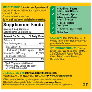 Nature Made Vitamin B12 Gummies 1000 mcg per serving, Dietary Supplement for Energy Metabolism Support, B12 Vitamins - PrimeBioHealth - canada supplements