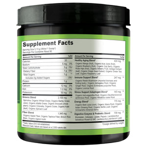 NATURELO Raw Greens Superfood Powder - Unsweetened - Boost Energy, Detox, Enhance Health - Organic Spirulina - Wheat Grass - Whole Food Nutrition from Fruits - PrimeBioHealth - canada supplements