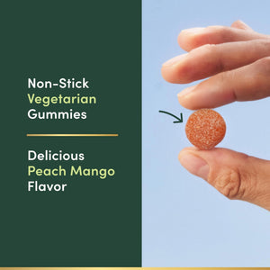 Nature’s Bounty High Absorption Magnesium Glycinate Gummies, 100 mg Magnesium Per Serving, Whole Body Health, No Stick Gummy, Peach Mango Flavor - PrimeBioHealth - canada supplements