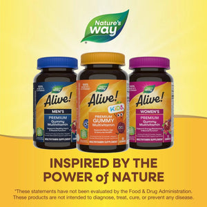 Nature's Way Alive! Children's Premium Gummy Multivitamin, Gluten Free, Made with Pectin, 90 Gummies - PrimeBioHealth - canada supplements