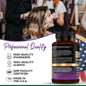 NEW AGE Biotin Collagen Keratin Hyaluronic Acid - 50,000mcg Hair Growth Vitamins for Men and Women, Nails, Hair, Skin Vitamins and DHT Blocker with Vitamin E Folic - PrimeBioHealth - canada supplements