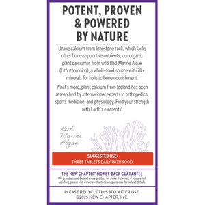 New Chapter Calcium Supplement - Bone Strength Plant-Based USDA Organic Calcium with Magnesium, Vitamin D3+K2, for Bone Health & Joint Mobility, Heart Support - PrimeBioHealth - canada supplements