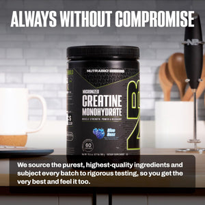 NutraBio Pure Micronized Creatine Monohydrate Powder Supplement, Unflavored, (300 g) - Supports Bulk Muscle Energy, Recovery, and Strength - HPLC Tested Creatine Powder Supplement for Men and Women - PrimeBioHealth - canada supplements