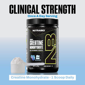 NutraBio Pure Micronized Creatine Monohydrate Powder Supplement, Unflavored, (300 g) - Supports Bulk Muscle Energy, Recovery, and Strength - HPLC Tested Creatine Powder Supplement for Men and Women - PrimeBioHealth - canada supplements