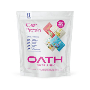 Oath Nutrition Clear Whey Isolate Protein Powder Variety Pack, 12 Pack - PrimeBioHealth - canada supplements
