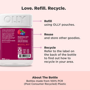 OLLY Women's Daily Multivitamin Gummy, Vitamins A, D, C, E, Biotin, Folic Acid, Adult Chewable Vitamin - PrimeBioHealth - canada supplements
