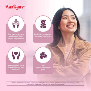 Organic Menstrual Support Gummies by MaryRuth's | for The Relief of Common Symptoms of Premenstrual Syndrome | PMS Support | Premenstrual Mood Support | USDA Organic | Non-GMO | Vegan | 30 Servings - PrimeBioHealth - canada supplements