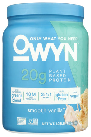 OWYN Only What You Need Plant-Based Protein Powder, Smooth Vanilla, 1.05 lbs - PrimeBioHealth - canada supplements