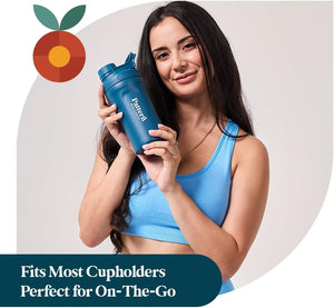 Pattern Wellness Insulated Water Bottle – 20 fl oz, Double-Wall Vacuum Sealed, Keeps Drinks Cold 24 Hrs/Hot 12 Hrs, Leak-Proof, BPA-Free, Sweat-Proof, Durable & Travel-Friendly - PrimeBioHealth - canada supplements