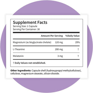 Pattern Wellness Sleep Complex – Supports Relaxation & Healthy Sleep Patterns – with Melatonin, L-Theanine & Magnesium – 30 Vegan Capsules - PrimeBioHealth - canada supplements