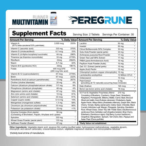 PEREGRUNE Runner Multivitamin & Joint Support Supplement | Antioxidants, Complete B-Complex & Probiotics to Support Energy - PrimeBioHealth - canada supplements