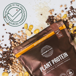 Primal Harvest Protein - Vegan Chocolate Protein Powder, Gluten & Dairy Free - PrimeBioHealth - canada supplements