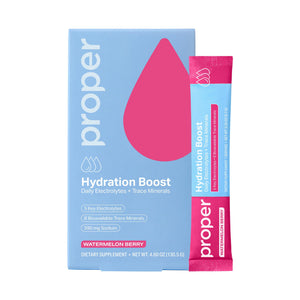 Proper Hydration Sticks – Electrolyte Powder Drink Mix Packets with Trace Minerals for Rapid Hydration – Naturally Flavored – No Artificial Sweeteners - PrimeBioHealth - canada supplements