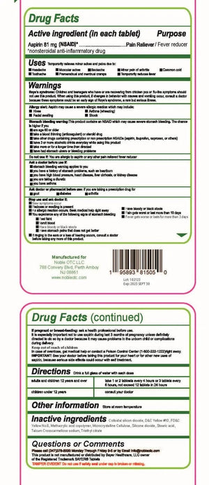 Pure Low Dose Baby Aspirin 81mg for Adults, 100 Count Enteric Coated Aspirin Tablets for Men and Women, Safe Relief for Symtoms Associated with Headache, Arthritis, Cramps - PrimeBioHealth - canada supplements