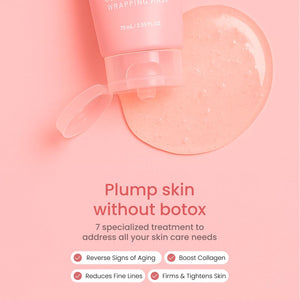 QUIA Collagen Wrapping Mask 75ml - Clinical +92% Firmer Appearance - Overnight Glass Skin Peel Off - Korean Skincare - PrimeBioHealth - canada supplements
