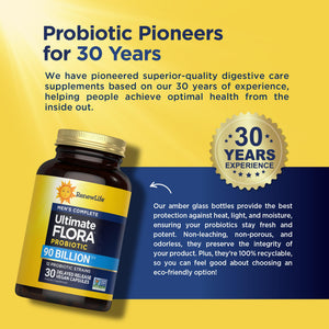 Renew Life Men's Care Probiotic Capsules, Supports Mens Digestive, Colon, Immune and Respiratory Health, L. Rhamnosus GG, Dairy, Soy and gluten-free, 90 Billion CFU, 30 Count - PrimeBioHealth - canada supplements