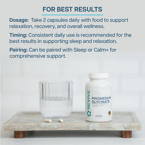 Revive MD Pure Magnesium Glycinate 200mg – High Absorption Supplement for Relaxation, Stress Relief, Sleep & Memory Support – Promotes Strong Bones - PrimeBioHealth - canada supplements