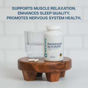Revive MD Pure Magnesium Glycinate 200mg – High Absorption Supplement for Relaxation, Stress Relief, Sleep & Memory Support – Promotes Strong Bones - PrimeBioHealth - canada supplements