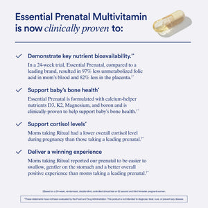 Ritual Prenatal Multivitamin for Women - Key Essential Vitamins and Minerals to Support Mom and Baby During Pregnancy* - Folate, Choline, Omega-3 DHA, Iron - PrimeBioHealth - canada supplements
