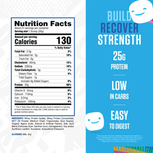 RYSE Loaded Protein Powder - Jet-Puffed Marshmallow - 25g Whey Protein Isolate & Concentrate with Prebiotic Fiber & MCTs - Low Carb, Low Sugar, Digestive-Friendly - 27 Servings / 2 lb Tub - PrimeBioHealth - canada supplements