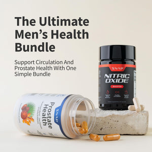 Snap Supplements Prostate Health & Nitric Oxide Supplement Bundle for Men, 90 + 60 Vegetarian Capsules (1 Month Supply) - PrimeBioHealth - canada supplements