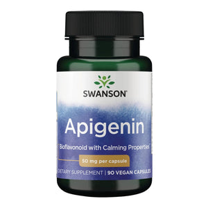 Swanson Apigenin – Sleep and Relaxation Supplement – Natural Support – 90 Caps, 50 mg (Packaging may Vary) - PrimeBioHealth - canada supplements