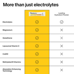 The Absorption Company Electrolyte Powder Packets - Workout Recovery & Hydration Drink Mix with Liposomal Glutathione, Vitamin C & Methylated B Vitamins - PrimeBioHealth - canada supplements