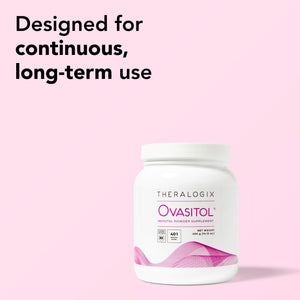 Theralogix Ovasitol Inositol Powder - 90-Day Supply - Myo-Inositol & D-Chiro Inositol for Hormone Balance & Ovarian Function Support - NSF Certified - 400 g (180 Servings) - PrimeBioHealth - canada supplements