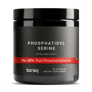 Toniiq Phosphatidylserine - 400mg Formula - World’s First 50% Purity - Highest Purity in the US - Soy Free Phosphatidylserine Supplement - PrimeBioHealth - canada supplements