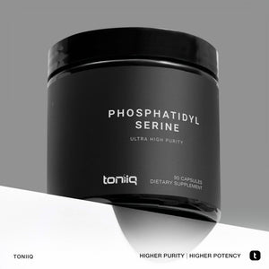 Toniiq Phosphatidylserine - 400mg Formula - World’s First 50% Purity - Highest Purity in the US - Soy Free Phosphatidylserine Supplement - PrimeBioHealth - canada supplements