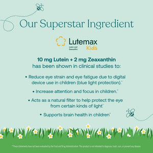 True Grace True Littles Daily Kids Multi - 120 Pectin Gummies - Immune, Cognitive, Bone & Eye Support - Clinically Studied Lutemax Kids Lutein - PrimeBioHealth - canada supplements