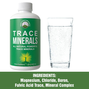 Ultra High Purity Trace Minerals Liquid Drops for Water. Ionic Plant Based Fulvic Trace Mineral Drop Supplement + Magnesium. Replenishes Natural Minerals, Electrolytes + Optimal pH Levels - PrimeBioHealth - canada supplements
